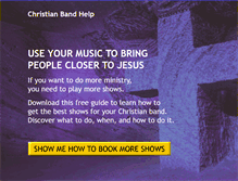 Tablet Screenshot of christianbandhelp.com